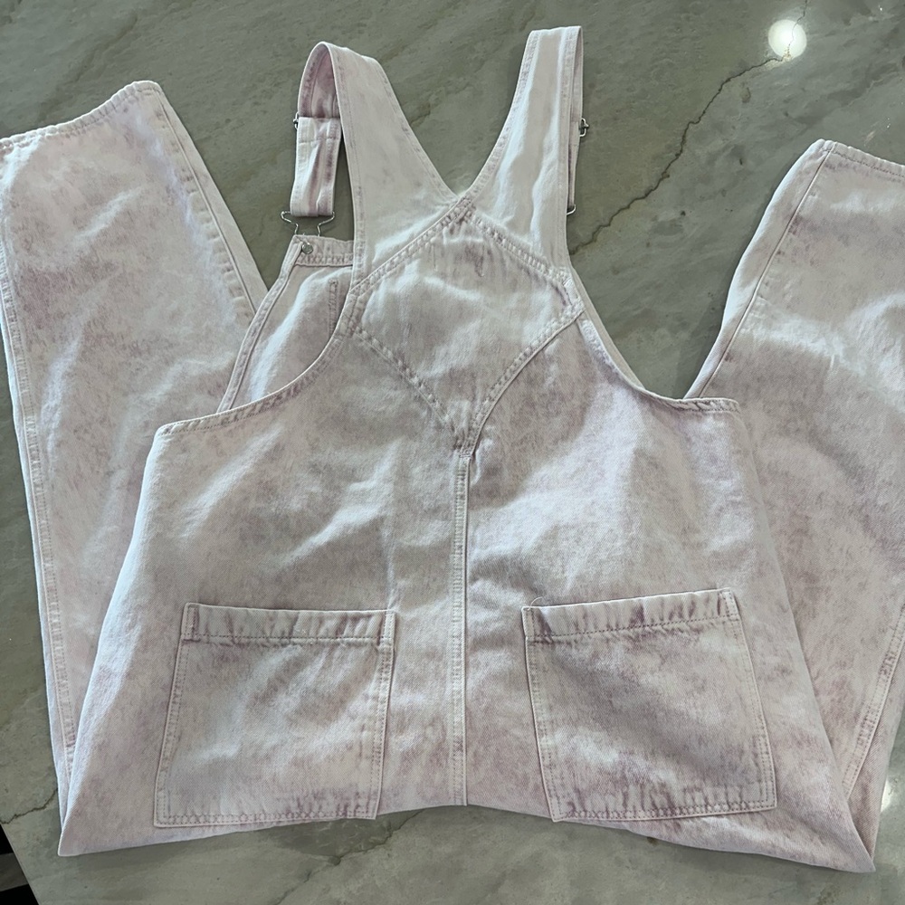 Universal Thread Light Pink Denim Overalls - Women's - Picture 4 of 7